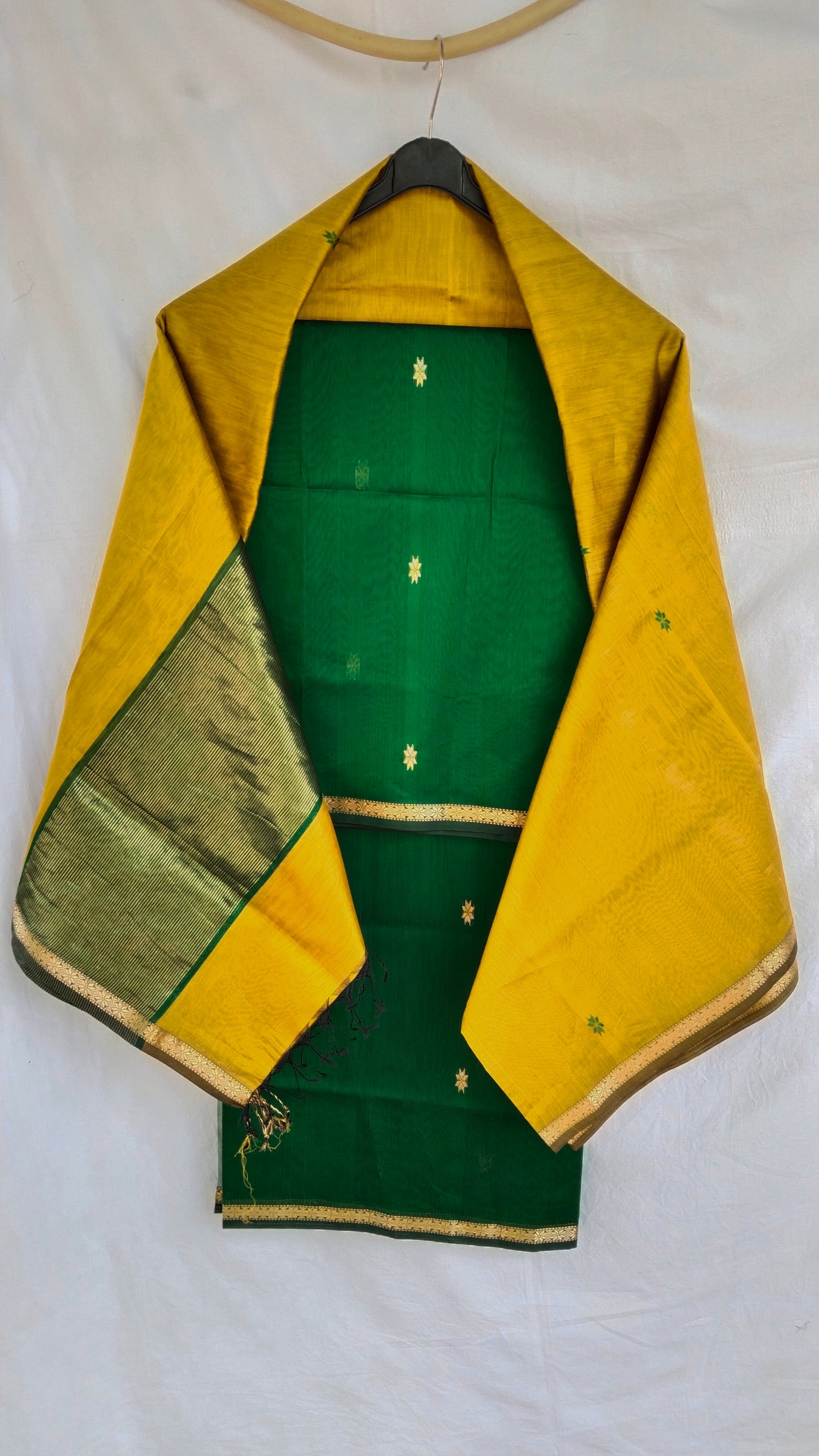 2 Piece Star Buti Maheshwari by AADI Handloom