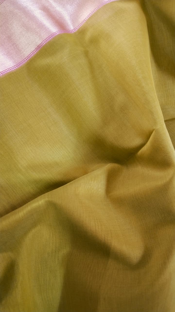 Plain Maheshwari Maheshwari by AADI Handloom